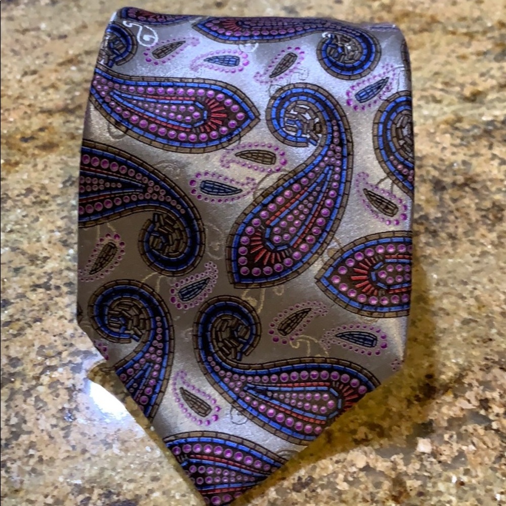 Zegna Multicolored Paisley Men’s Tie
